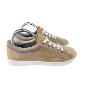 Revitalign Avalon Women's Tan Suede Sneakers Sz 8.5 EUC